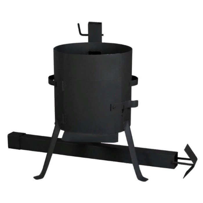 Печь с дымоходом и дверцей на 16 литров (Стандарт) 2 мм